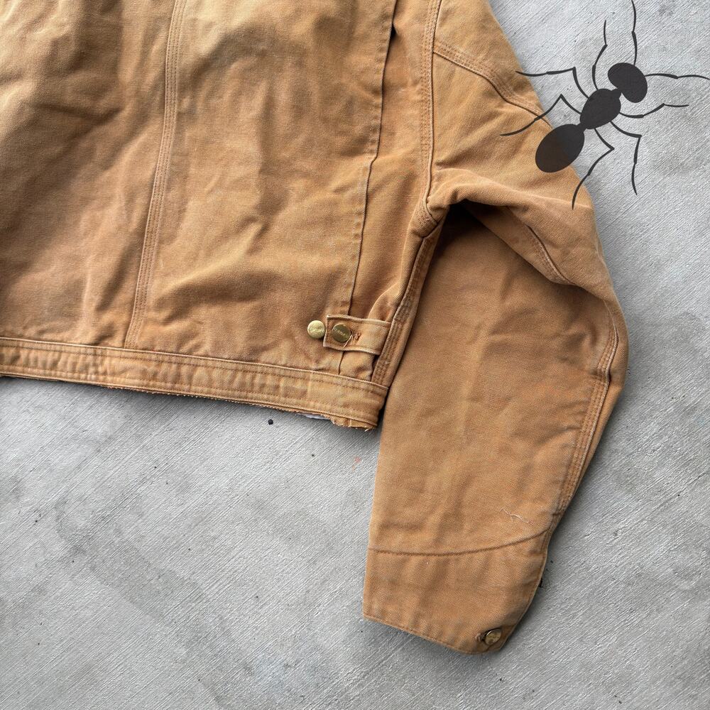 Carhartt brown cropped Detroit style work wear jacket - Picture 8 of 8